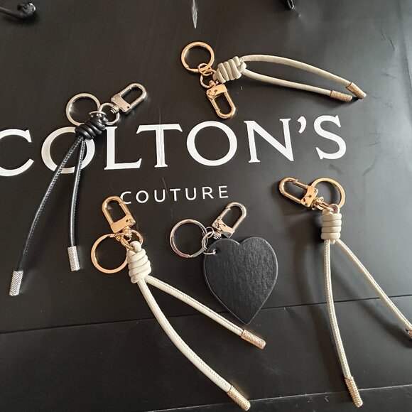 COPY - New. Snap Bag Charm. Leather. BLACK & SILVER HEART KeyChain. - Picture 15 of 16